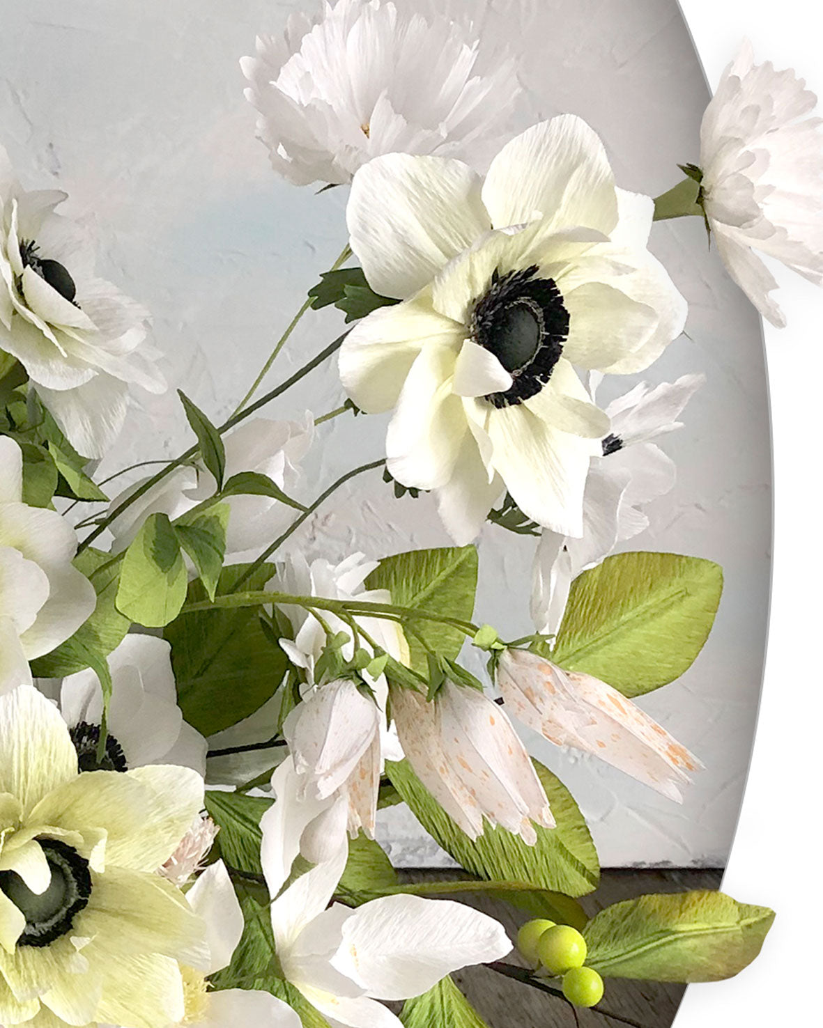 White and Green Arrangement