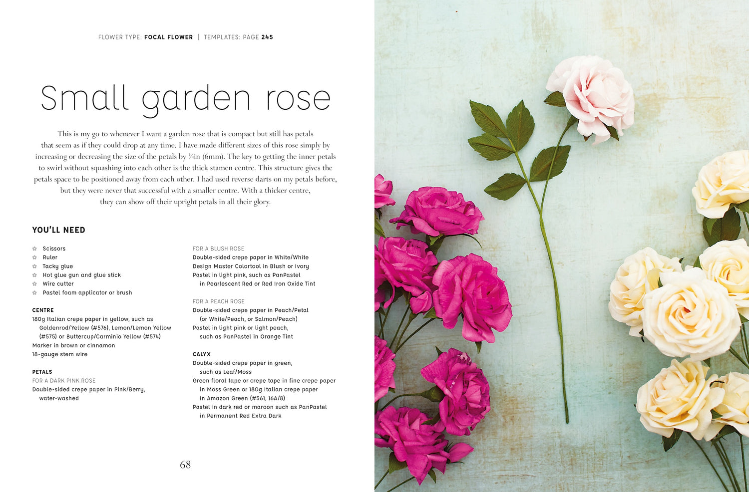 Paper Flower Art (Hardback Book), Signed by Jessie