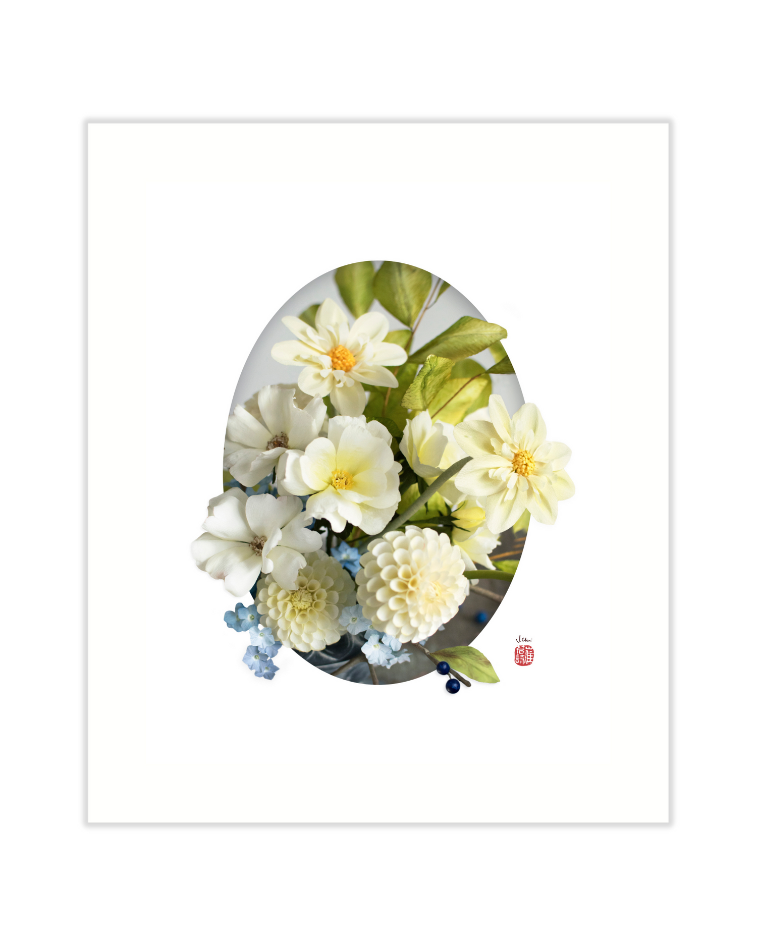 Yellow and Blue Arrangement